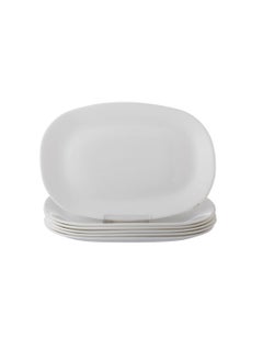Luminarc Arcopal Serving Plate 6 Pieces Plain White  - Image 1