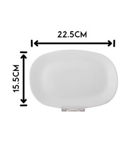 Luminarc Arcopal Serving Plate 6 Pieces Plain White  - Image 3