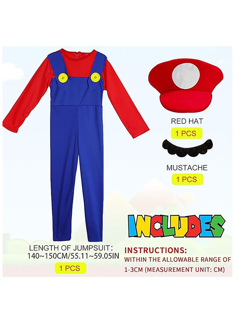 AUTOYSUR Super Mario Costume for Kids,Mario Costume Luigi Costume Set, Luigi Costume for Dress Costumes  - Image 3