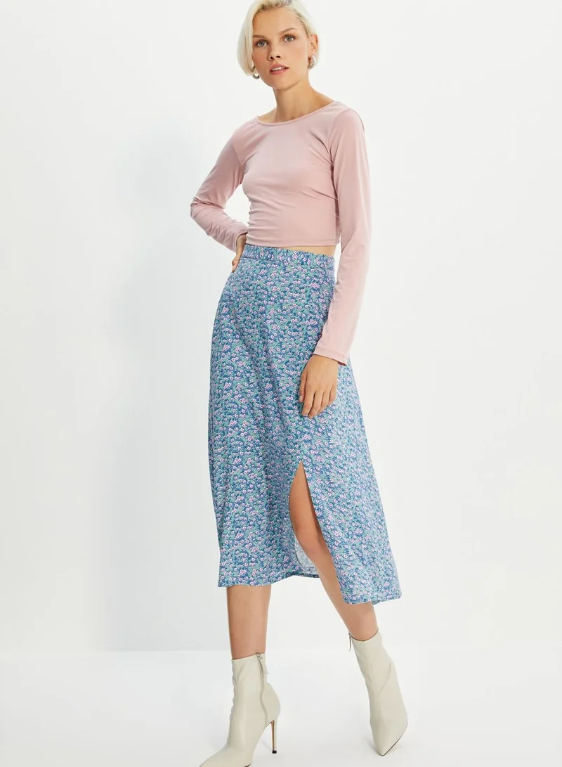 trendyol Knitted Midi Skirt