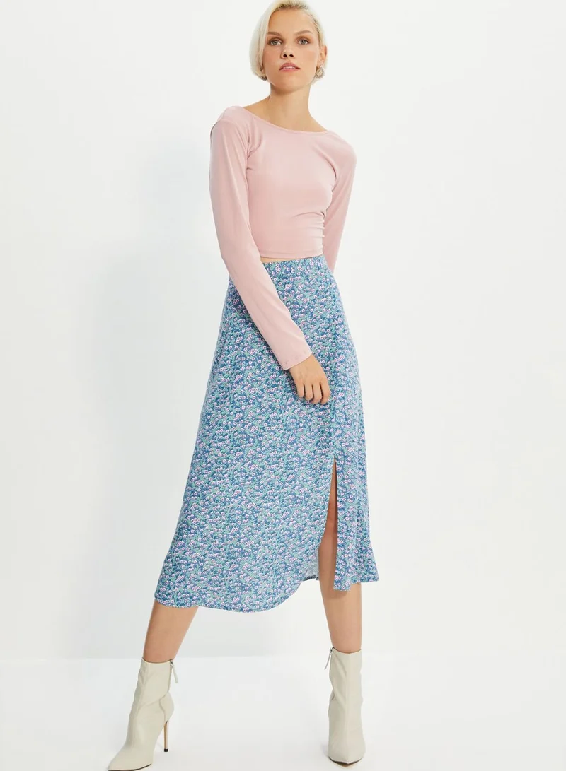 trendyol Knitted Midi Skirt