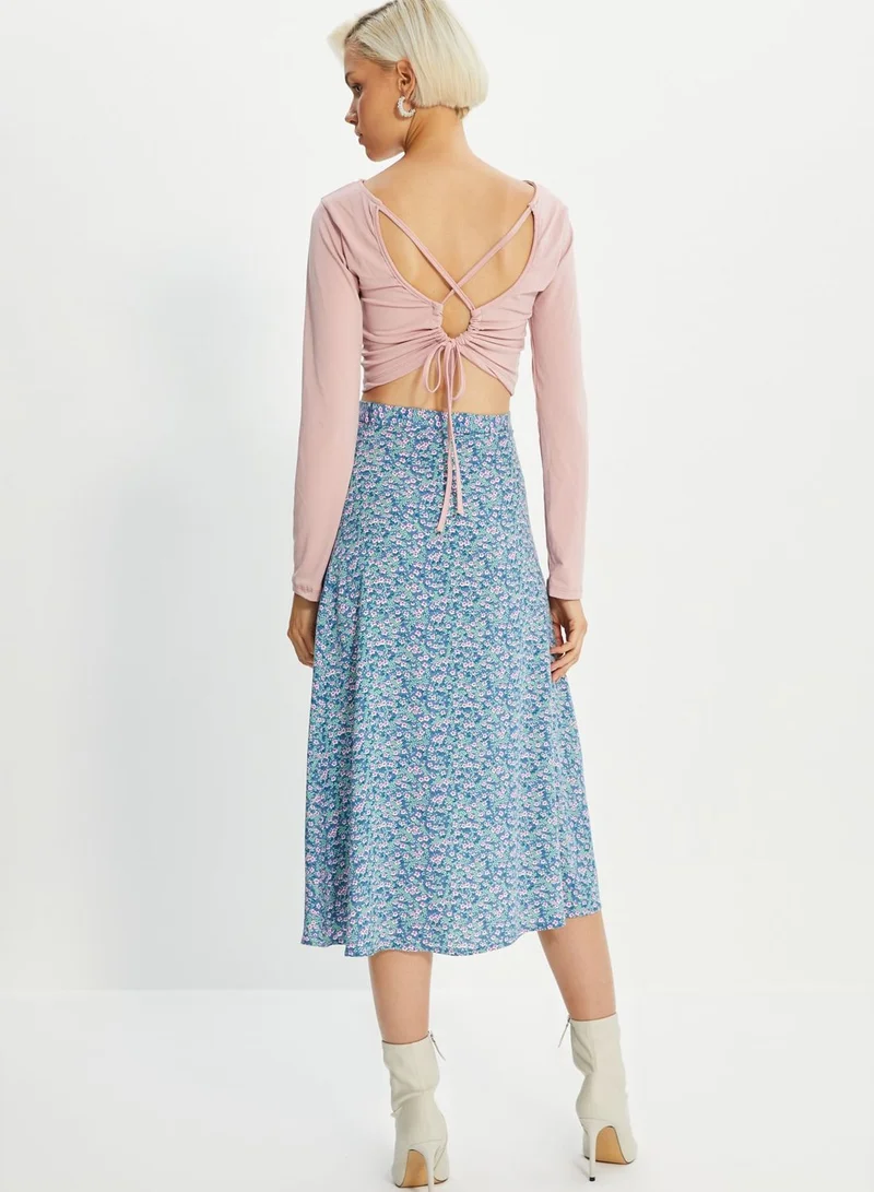 trendyol Knitted Midi Skirt