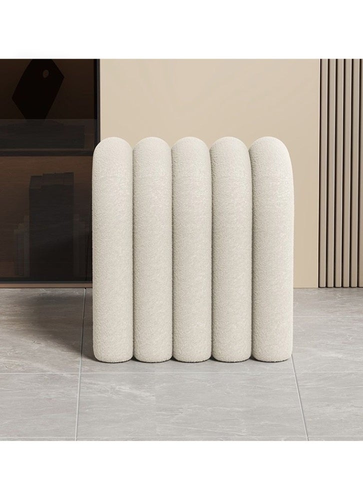 فاشون هوم كرسي زينة عثماني حديث، مسند قدم، كرسي زينة صغير لغرفة النوم أو غرفة المعيشة أو غرفة الملابس 40 × 38 × 46 سم (مُجمَّع بالكامل) - Image 3