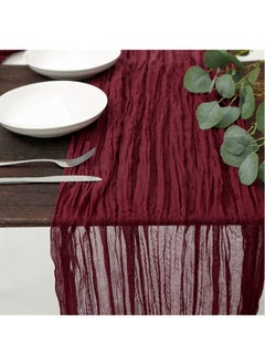 Generic Wedding Bridal Baby Shower Birthday Party Table Decorations Boho Gauze Cheese Cloth Long Cheesecloth Table Runner 90*300cm  - Image 2