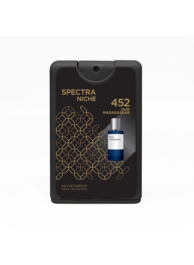 Spectra Pocket Niche 452 OUD MADAGASKAR EDP Unisex Perfume - 18ml - Image 2