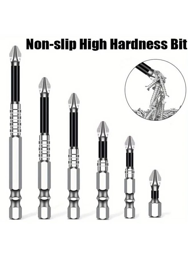 3Pcs High Hardness Metal Magnetic Screwdriver Bits 50 65 90mm Anti Slip Cross Tip - Image 2