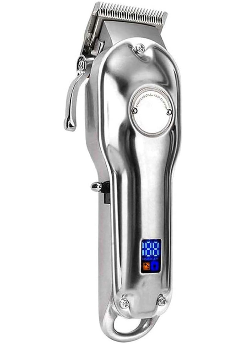 Professional Hair Clipper for Men – Cordless Rechargeable Grooming Kit with Trimmer, Beard Trimmer, and 6 Guide Combs