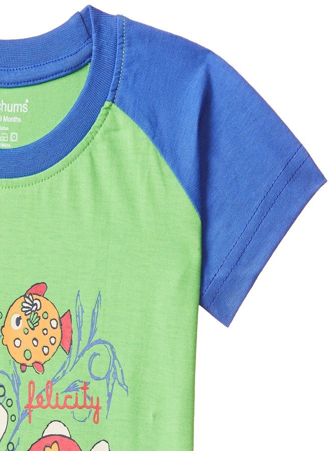 Bumchums Baby Boy's Plain Regular fit T-Shirt (Pack of 2) (RBMTSTSTJ1040000L and Print May Vary 6-9 Months) - Image 3