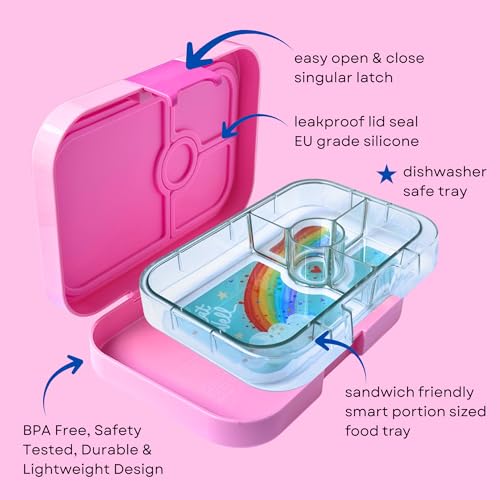 Yumbox Lunch Box Power Pink Rainbow Panino - Image 4