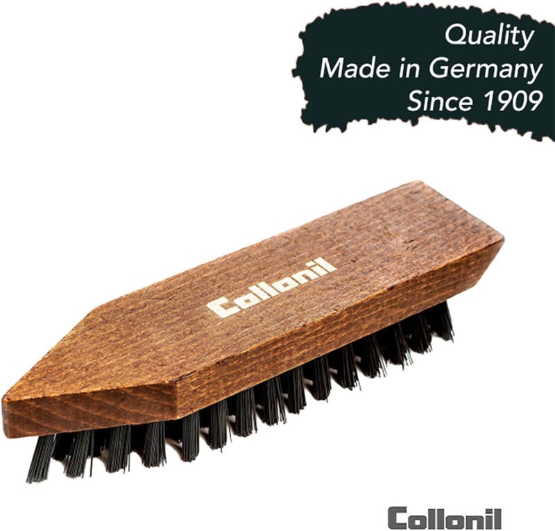 Collonil Cleaning Brush for Stubborn Dirt – Dirt Brush for Rough Cleaning with Hard bristles, Easy Shoe Cleaning to Remove Firmly Attached Dirt - Versatile in use, Brown, unisize - Image 5
