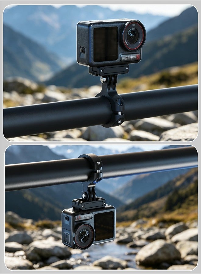 KING KONG Bike Light Mount, Aluminum Alloy Handlebar Clamp Bracket, Support Front/Under/External Mounting for Bicycle Headlight, Action Camera, Bike Handlebar 1''-1.3''/ 25.4-33mm - Image 3
