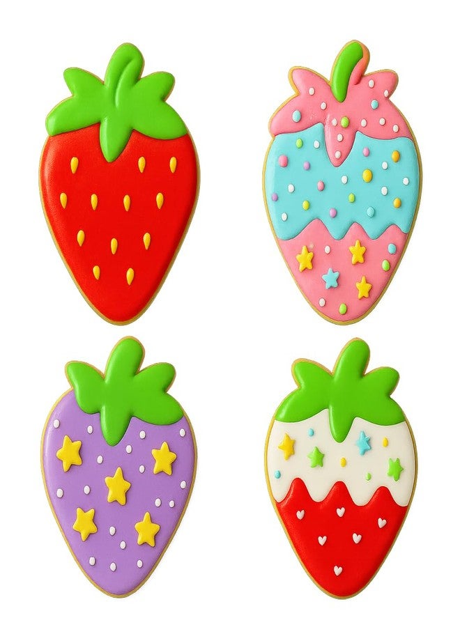 Mighty Gadget Strawberry Cookie Cutter & Stamp - 4x3.2" Perfect Sweet Treat Design for Summer Baking (Random Color) - Image 4