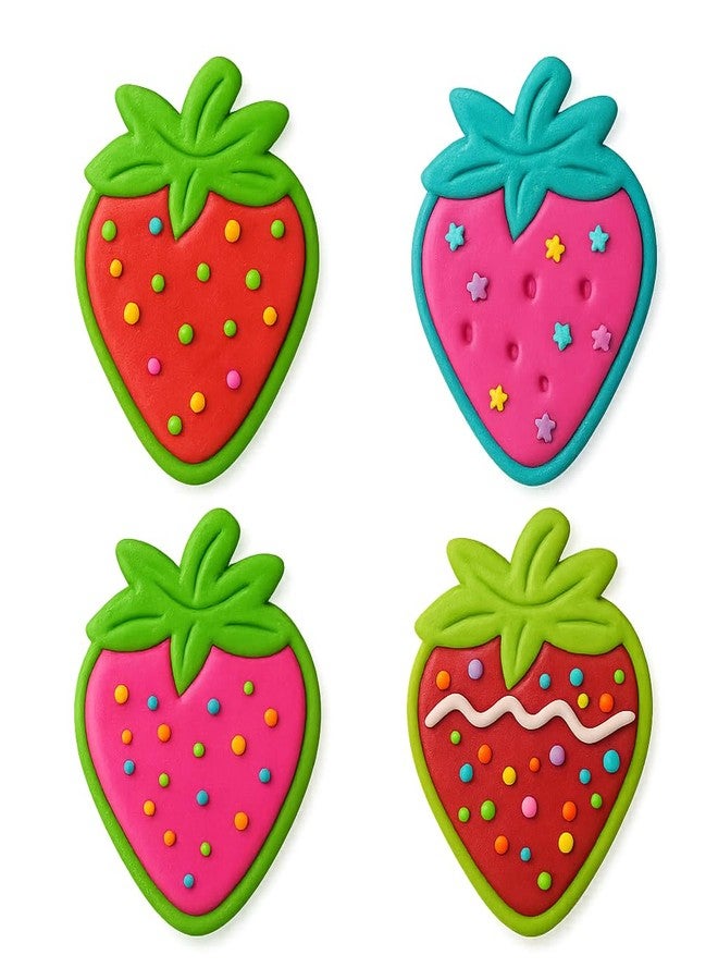Mighty Gadget Strawberry Cookie Cutter & Stamp - 4x3.2" Perfect Sweet Treat Design for Summer Baking (Random Color) - Image 3