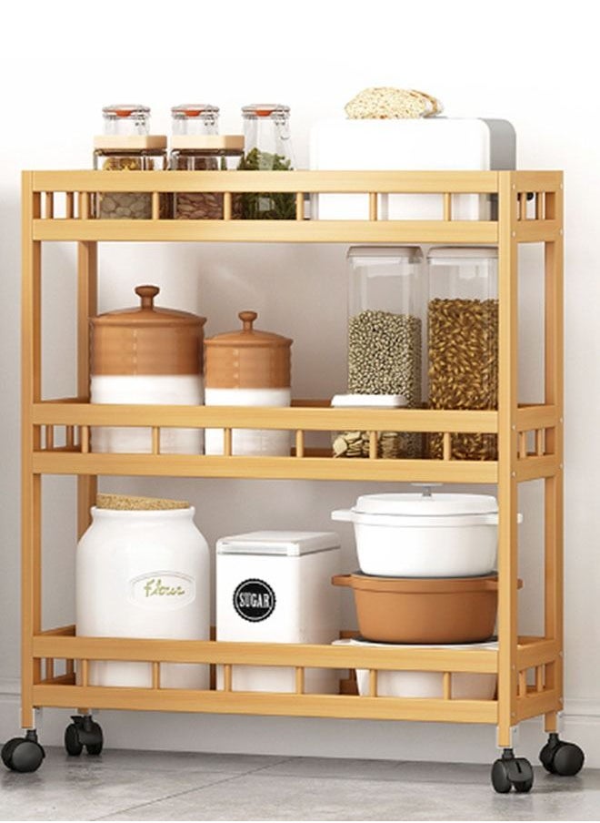 NKX 3 Tier Kitchen Shelf Wooden Multipurpose Storage Rack  - Image 1