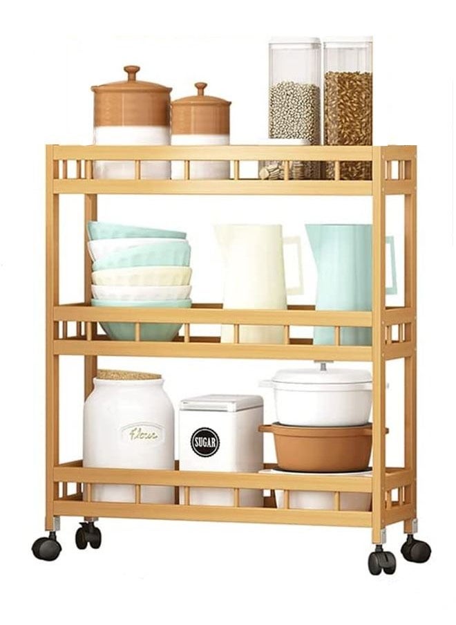 NKX 3 Tier Kitchen Shelf Wooden Multipurpose Storage Rack  - Image 3
