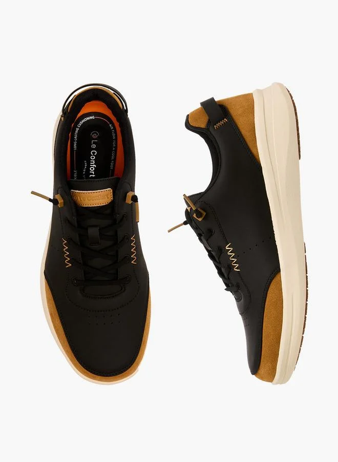 Le Confort Men Lace-Up Ankle Sneakers