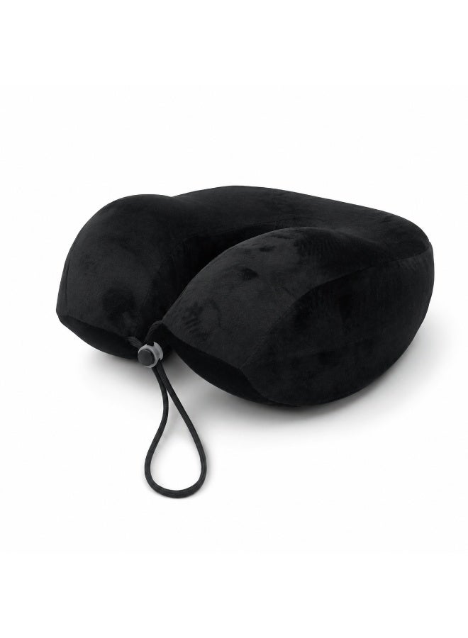 Multi-Purpose Memory Foam Neck Pillow with Soft Velvet Cover for Sleeping, Office Use and Travel - Image 2