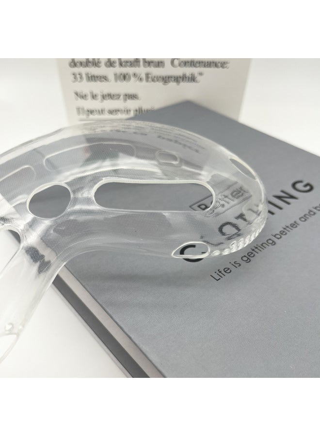 For Apple Head Display VR Case Protective Case Apple Screen High Transparent TPU Accessories Vision Pro Protective Case-Specifications:Vision Pro Lens Protective Case (four Rows) Transparent (packed In Bag)