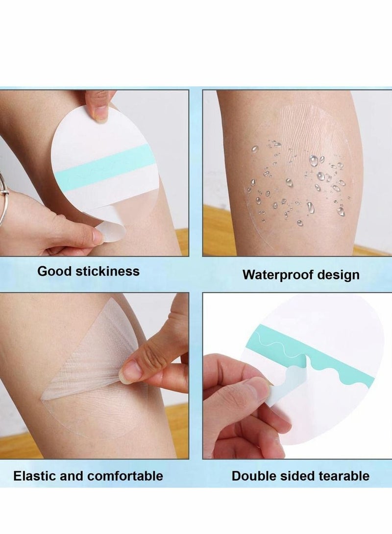 SYOSI Anti Chafing Sticker, 24 Pcs Thigh Tapes Invisible Anti Chafing Thigh Tape, Anti-Chafing Sticker Paste for Thigh Inner Clear Thigh Bands Disposable Body Anti-Friction Pads for Unisex Rub Protection - Image 4