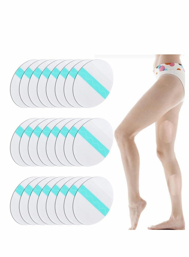 SYOSI Anti Chafing Sticker, 24 Pcs Thigh Tapes Invisible Anti Chafing Thigh Tape, Anti-Chafing Sticker Paste for Thigh Inner Clear Thigh Bands Disposable Body Anti-Friction Pads for Unisex Rub Protection - Image 1
