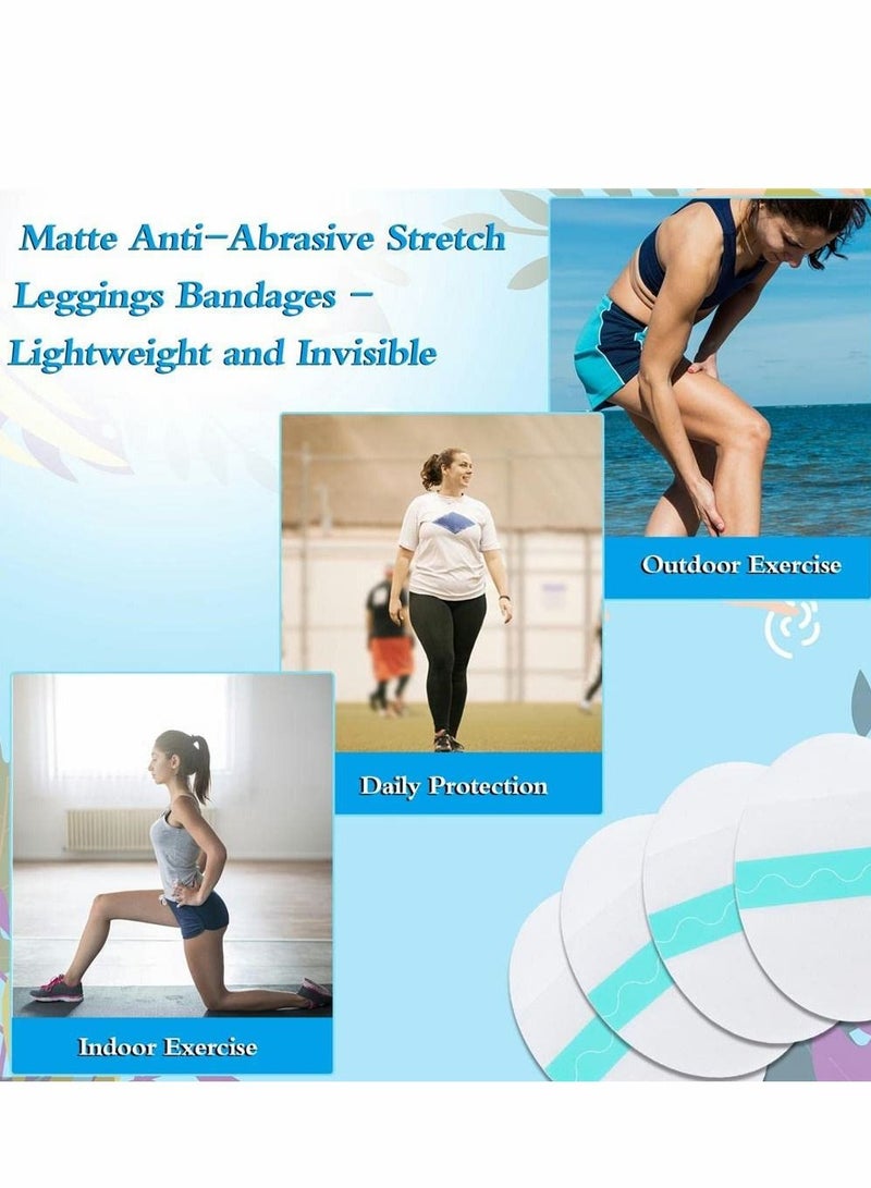 SYOSI Anti Chafing Sticker, 24 Pcs Thigh Tapes Invisible Anti Chafing Thigh Tape, Anti-Chafing Sticker Paste for Thigh Inner Clear Thigh Bands Disposable Body Anti-Friction Pads for Unisex Rub Protection - Image 5