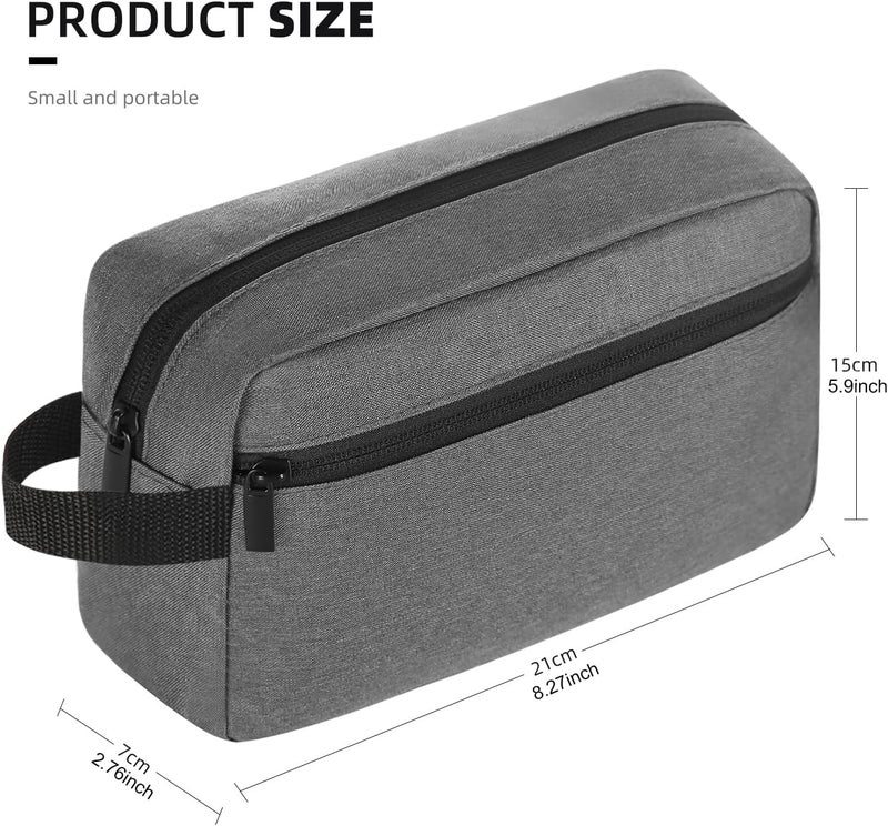 Icramsy Travel Toiletry bag Toiletry bag for women men Hanging Cosmetic bag Travel accessories for Women Men, Grey, Modern - Image 2