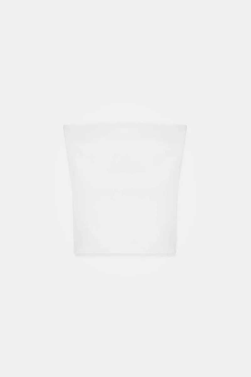 Dilvin White DILVIN Strapless Bodycon Bandeau Blouse for Women | Best Price UAE