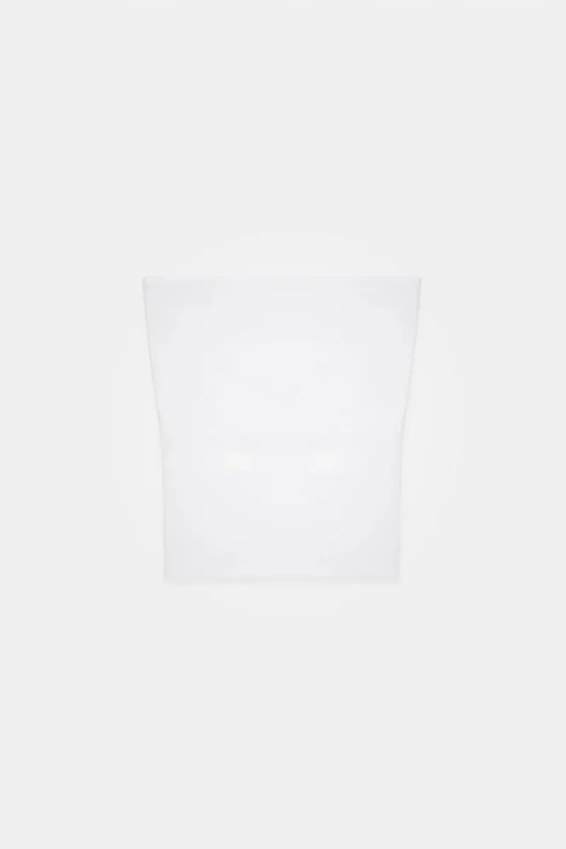 Dilvin White DILVIN Strapless Bodycon Bandeau Blouse for Women | Best Price UAE