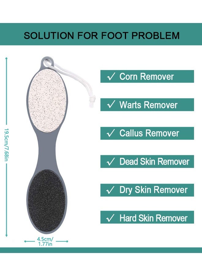 2 PCS 4 In 1 Foot Brush For Use In Shower With Pumice Stone, Foot Rasp And Sandpaper, Foot Scrubber Brush For Feet, Dead Skin Remover For Foot Care - Image 2