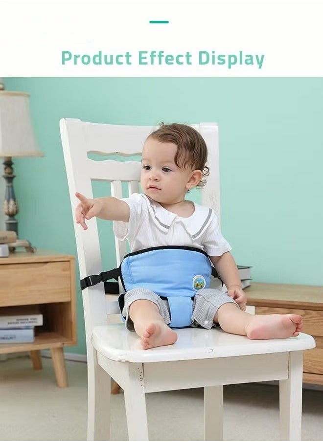 MIXDE Portable Toddlers Travel Safety Seat Harness Accessory, Washable Cloth Foldable Baby Chair Seats Belt for Infant Feeding  - Image 5
