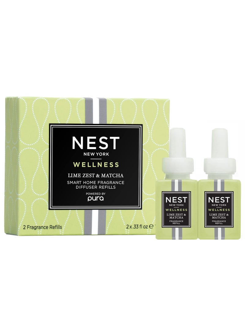 NEST FRAGRANCES NEST Fragrances Lime Zest  Matcha Home Fragrance Set of 2 V3 Smart Diffuser Refill 