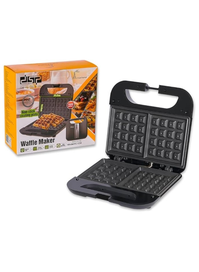 DSP DSP Waffle maker with thermostat 750W KC1234 -Black  - Image 5