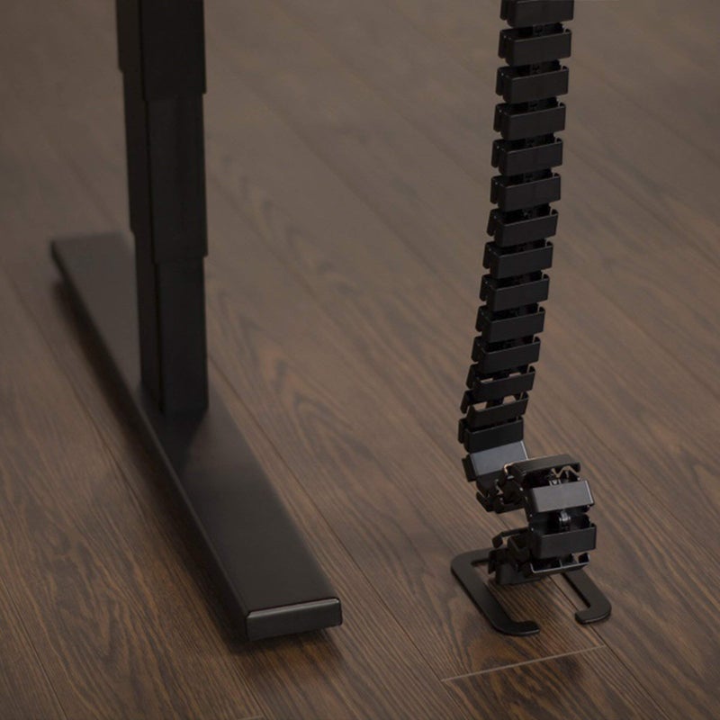 Progressive Automations Magnetic Adjustable Cable Management Snake. Standing Desk Accessories. Black - Image 4