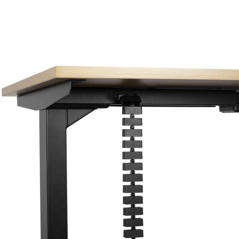Progressive Automations Magnetic Adjustable Cable Management Snake. Standing Desk Accessories. Black - Image 2