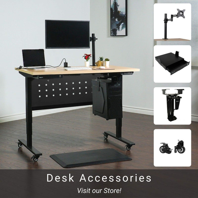 Progressive Automations Magnetic Adjustable Cable Management Snake. Standing Desk Accessories. Black - Image 5