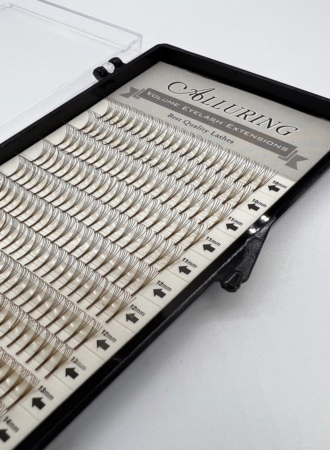 ألورينغ رموش كثيفة بنية متنوعة وجذابة، رموش خماسية الأبعاد، انحناء C، سمك 0.07 مم، وصلات رموش ملونة (C.07 × حجم مختلط (10-14 مم)) - Image 1