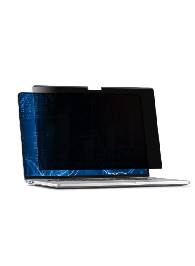 13.3 Laptop Privacy Screen Protector Blue Light Filter Front Clear View Side Dark View Clip On Design Anti Fingerprint Anti Oil Scratch Resistant Display Film - Image 1