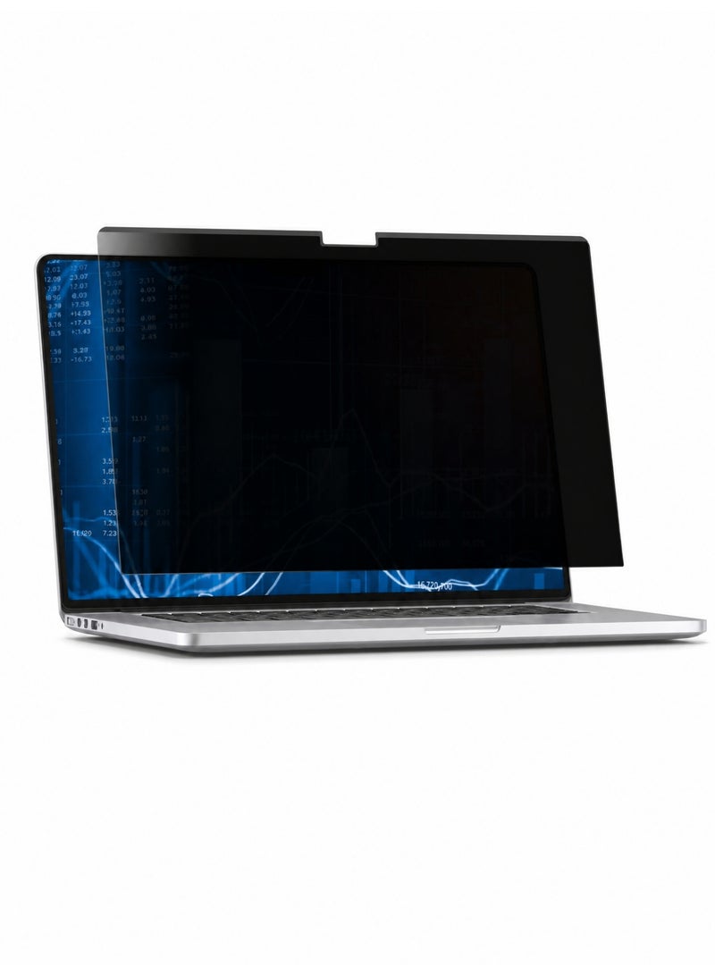 13.3 Laptop Privacy Screen Protector Blue Light Filter Front Clear View Side Dark View Clip On Design Anti Fingerprint Anti Oil Scratch Resistant Display Film - Image 1