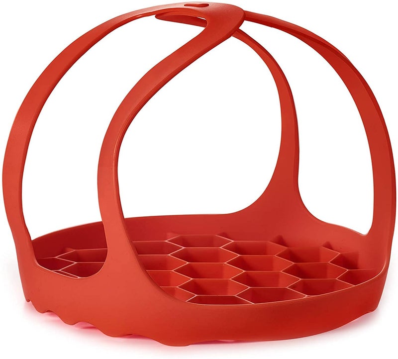 Goldlion Goldlion Silicone Sling Lifter Accessories Compatible with Instant Pot 6 Qt and 8 Qt Ninja Foodi 5 Qt  65 Qt  8 Qt and Other Brand Pressure Cookers Red 