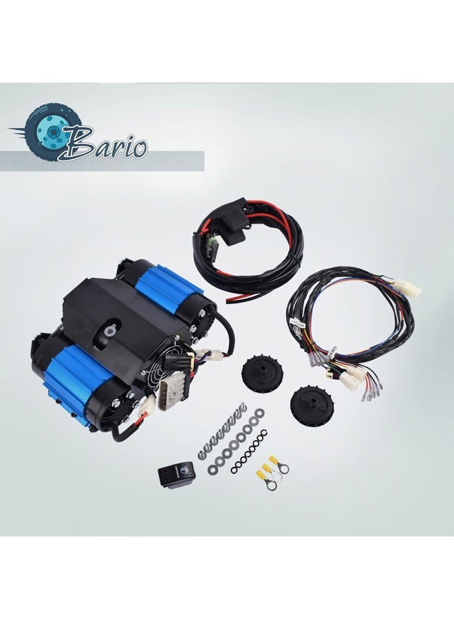 Bario Universal High Performance On-Board Twin Air Compressor 12 Volts - Replacement For ARB CKMTA12, Tire Inflator, Air Tools, Locking Differentials - Image 4