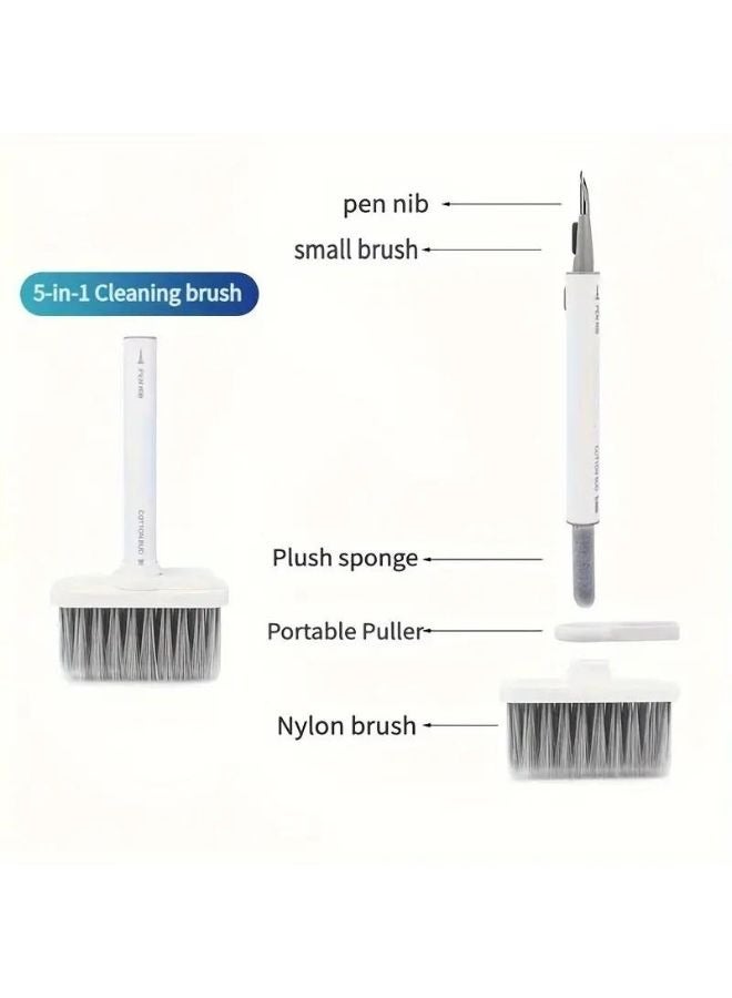 Multi-functional cleaning brush (5 in 1) for cleaning earphones, keyboard and electronic devices - Image 1