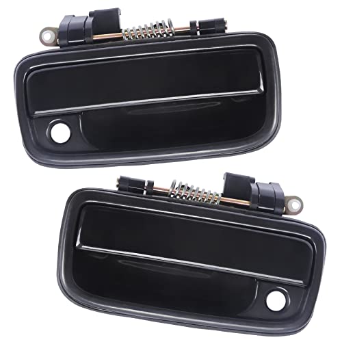 BINWUHI BINWUHU 2PCS Exterior Door Handle Front Left Driver and Right Passenger Side Compatible with The Following Models: 1995-2004 Toyota Tacoma Replace 6922035020, 6921035020 w/Key Hole - Image 1