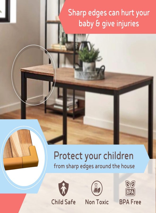 بيبي سيف هاوس شريط حماية حواف الأثاث والزوايا من BabySafeHouse (6.5 قدم - عبوة من قطعة واحدة) لحماية الأطفال من الحواف الحادة (لون بني فاتح) - Image 3