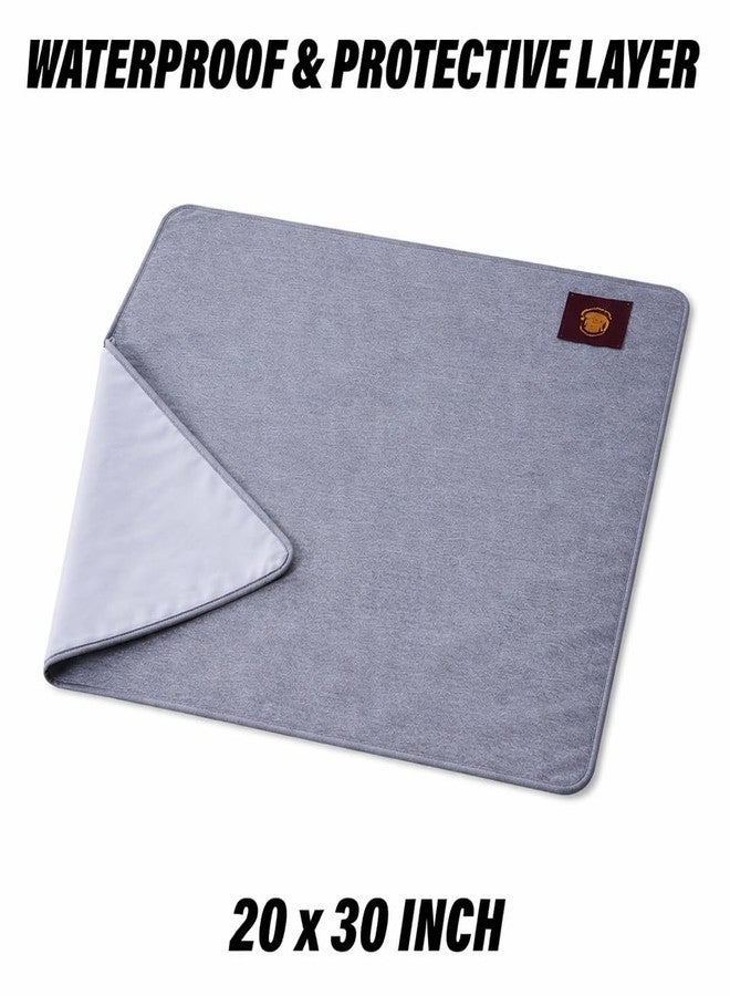 Aazeem Anti-Piling Fleece Extra Absorbent Instant Dry Sheet |Baby Bed Protector, Waterproof Baby Sheet|Washable|Perfect for Kids|Cotton Terry|Grey | Small Size |Set of 3| - Image 4