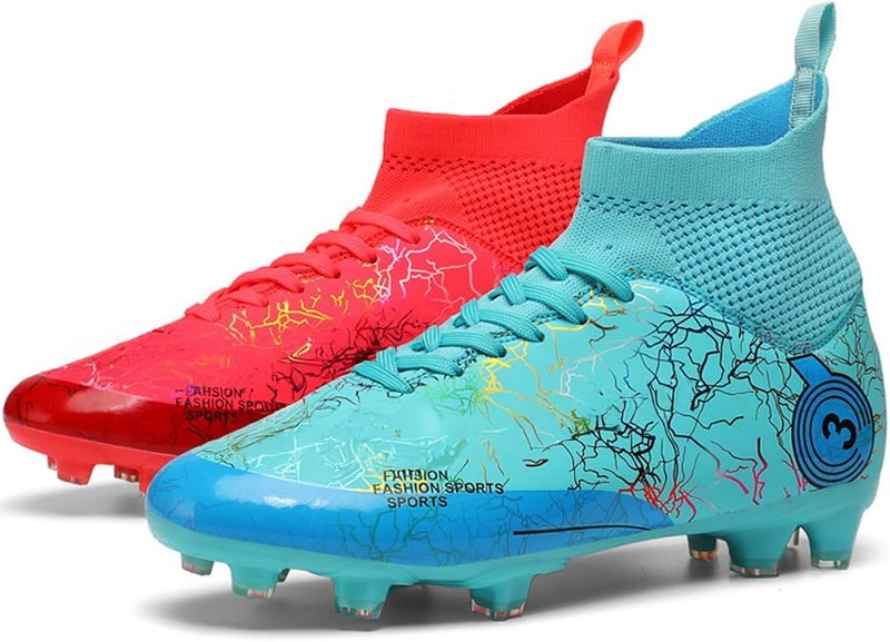 DISRATEBLU Kids Soccer Shoes Boys Football Cleats Professional Athletic Outdoor Trainning Football Shoes Youth Girl Turf Soccer Cleats - Image 1