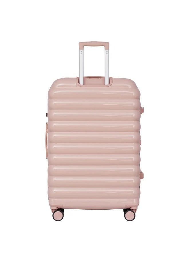 Tom Cruiser Cloud 24-Inch Hard Shell Luggage – ABS + Polycarbonate, 8 Spinner Wheels, TSA Lock, Anti-Theft Zipper, 2-Year Warranty – Pink - Image 3