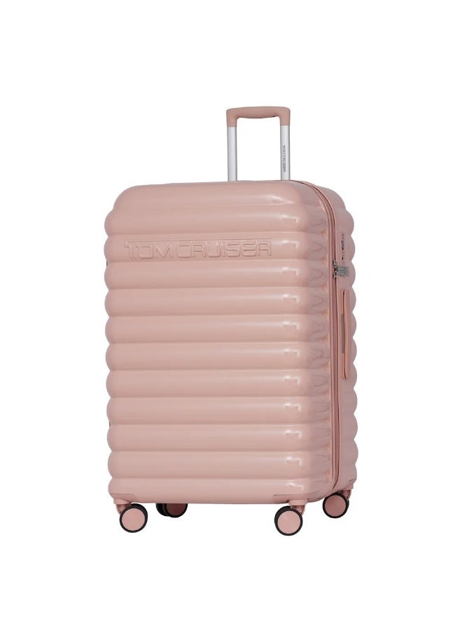 Tom Cruiser Cloud 24-Inch Hard Shell Luggage – ABS + Polycarbonate, 8 Spinner Wheels, TSA Lock, Anti-Theft Zipper, 2-Year Warranty – Pink - Image 1