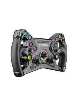 Moza MOZA KS GT Steering Wheel – 300mm, Carbon Fiber, RGB Buttons, Dual Clutch, PC Compatible​  - Image 1
