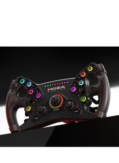 Moza MOZA KS GT Steering Wheel – 300mm, Carbon Fiber, RGB Buttons, Dual Clutch, PC Compatible​  - Image 5