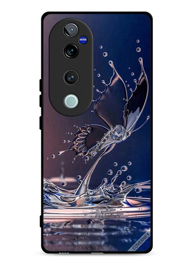 Covernex Vivo S19 Pro 5G Protective Case Cover Water Drops Butterfly - Image 1